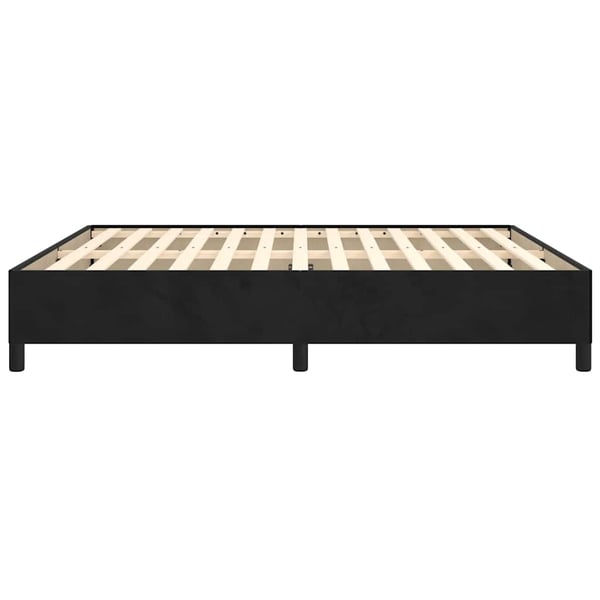 vidaXL sengeramme 180x200 cm fløjl sort