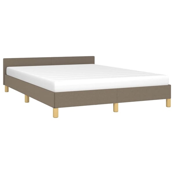 vidaXL sengeramme uden madras 140x200 cm stof gråbrun