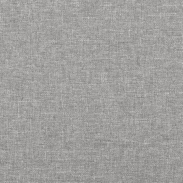 vidaXL sengeramme med sengegavl 90x190 cm stof lysegrå