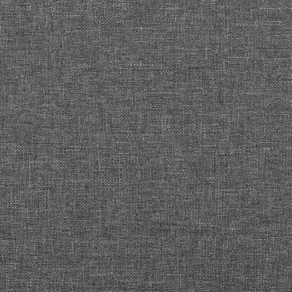 vidaXL sengeramme med sengegavl 90x200 cm stof mørkegrå