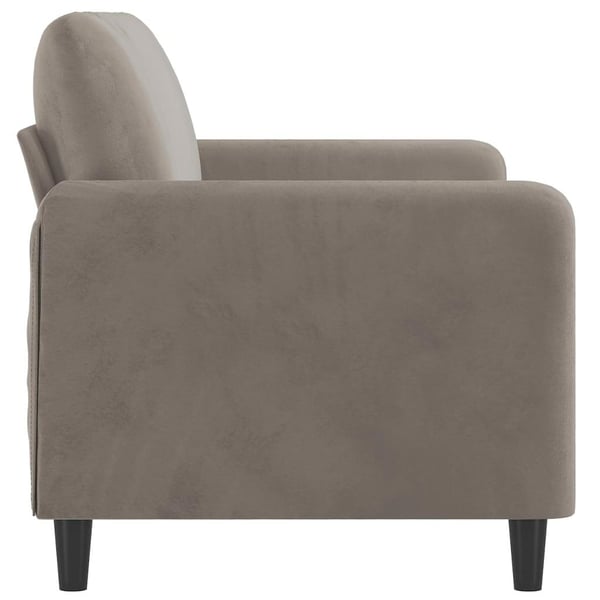 vidaXL 2-personers sofa 140 cm fløjl lysegrå