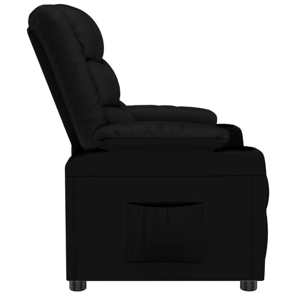 vidaXL Reclinerfåtölj svart konstläder