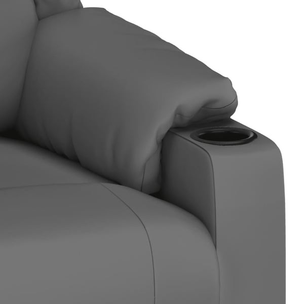 vidaXL Massagefåtölj grå konstläder
