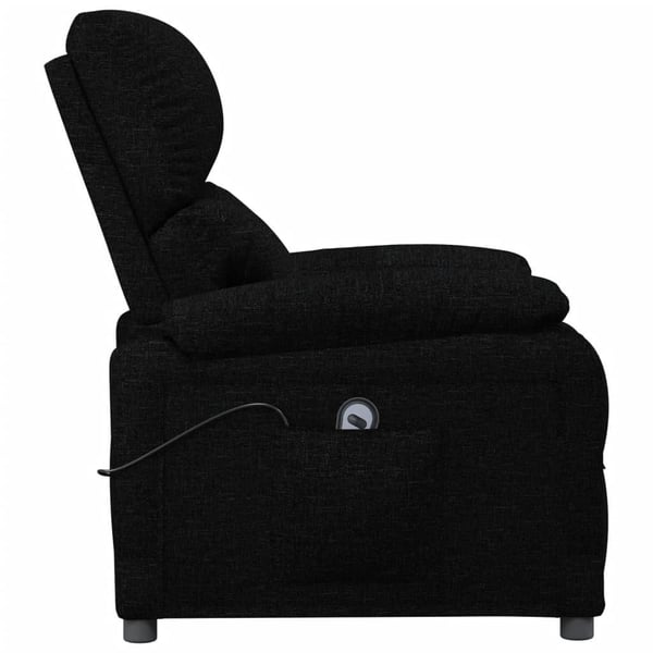 vidaXL Elektrisk reclinerfåtölj svart tyg