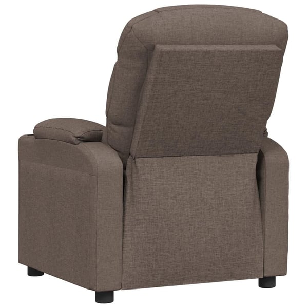 vidaXL Elektrisk reclinerfåtölj taupe tyg
