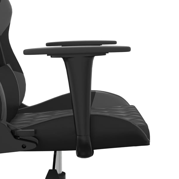 vidaXL gamingstol m. massagefunktion kunstlæder sort og grå