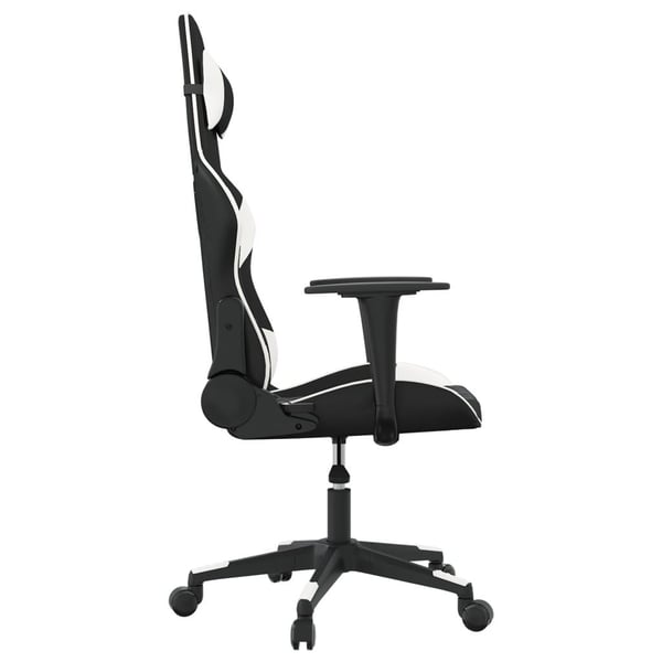 vidaXL gamingstol med massagefunktion kunstlæder sort og hvid