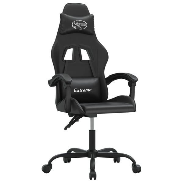 vidaXL drejelig gamingstol kunstlæder sort