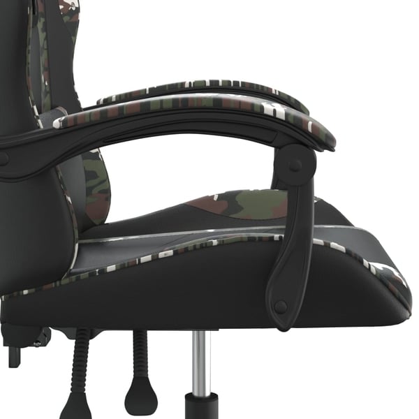 vidaXL drejelig gamingstol kunstlæder sort og camouflage