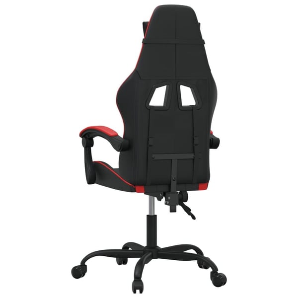 vidaXL Gamingstol svart och röd konstläder