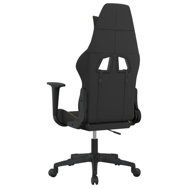 vidaXL gamingstol stof Sort og lysegrønt stof