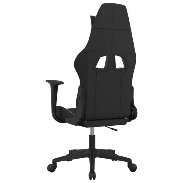 vidaXL gamingstol stof sort og cremefarvet