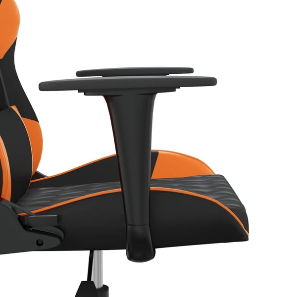 vidaXL gamingstol kunstlæder sort og orange