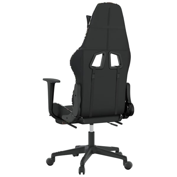 vidaXL gamingstol med fodstøtte kunstlæder sort og camouflage