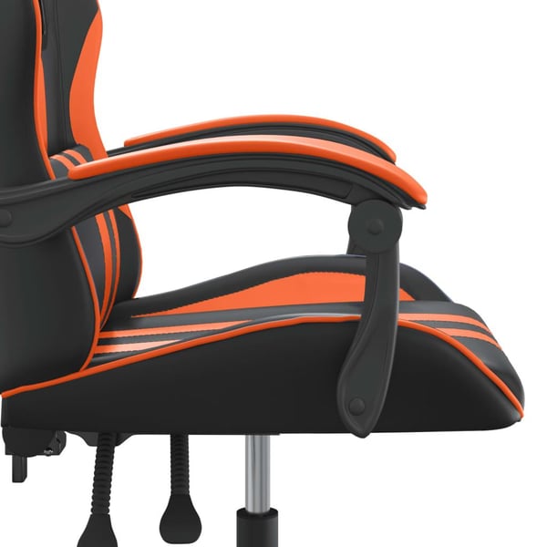 vidaXL Gamingstol svart och orange konstläder