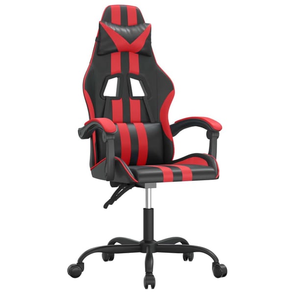 vidaXL Gamingstol svart och röd konstläder