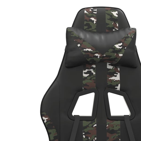 vidaXL gamingstol kunstlæder sort og camouflage