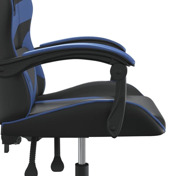 vidaXL Gamingstol svart och blå konstläder