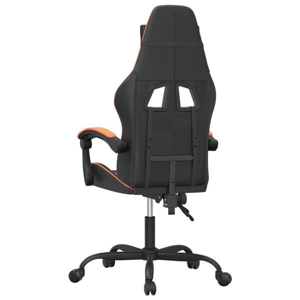 vidaXL Gamingstol svart och orange konstläder