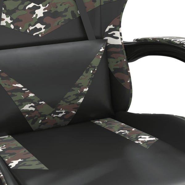 vidaXL gamingstol kunstlæder sort og camouflage