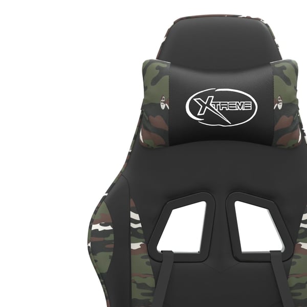 vidaXL gamingstol kunstlæder sort og camouflage