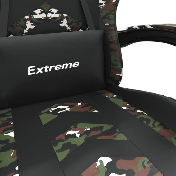 vidaXL gamingstol kunstlæder sort og camouflage