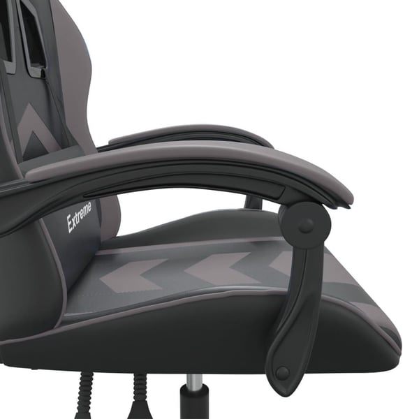 vidaXL Gamingstol svart och grå konstläder