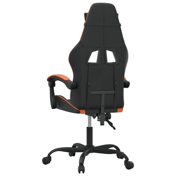 vidaXL Gamingstol svart och orange konstläder