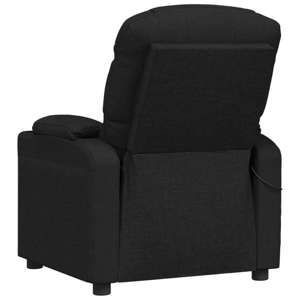 vidaXL eldrevet massagestol stof sort
