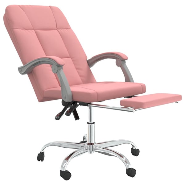 vidaXL Kontorsstol rosa konstläder