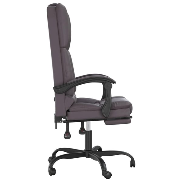vidaXL kontorstol med massagefunktion kunstlæder grå