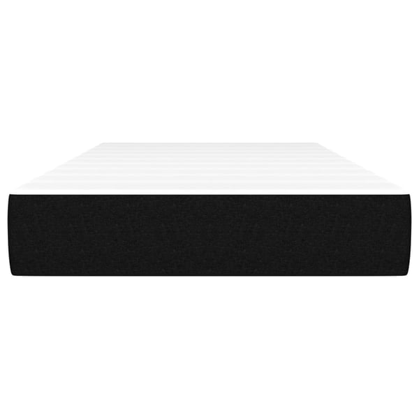 vidaXL springmadras med pocketfjedre medium 100x200x20 cm stof sort