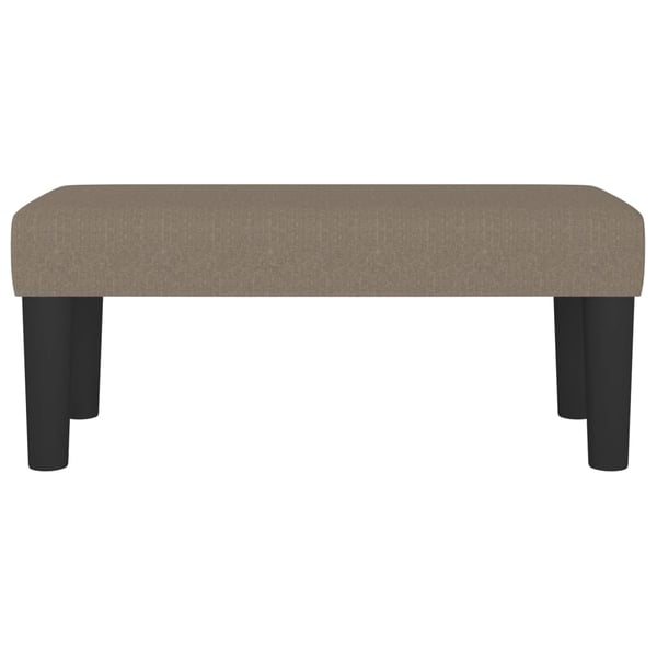 vidaXL bænk 70x30x30 cm stof gråbrun