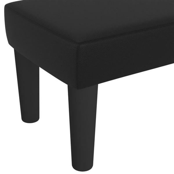 vidaXL bænk 70x30x30 cm kunstlæder sort