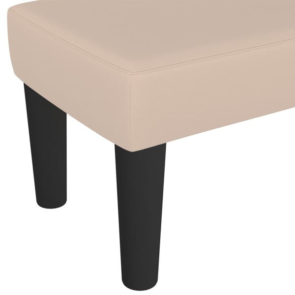 vidaXL bænk 70x30x30 cm kunstlæder cappuccinofarvet