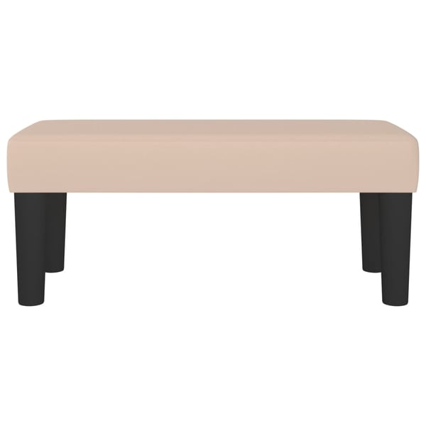 vidaXL bænk 70x30x30 cm kunstlæder cappuccinofarvet