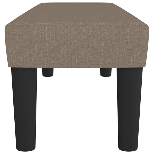 vidaXL bænk 100x30x30 cm stof gråbrun