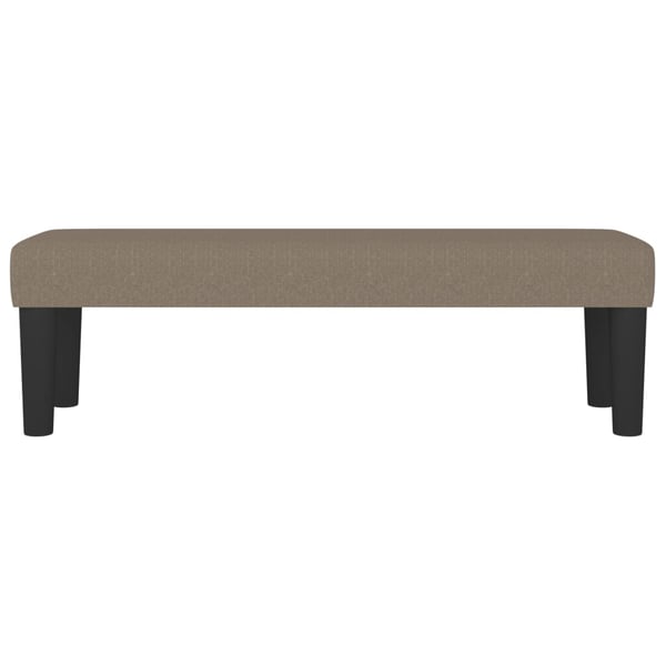 vidaXL bænk 100x30x30 cm stof gråbrun