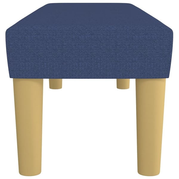 vidaXL bænk 100x30x30 cm stof blå