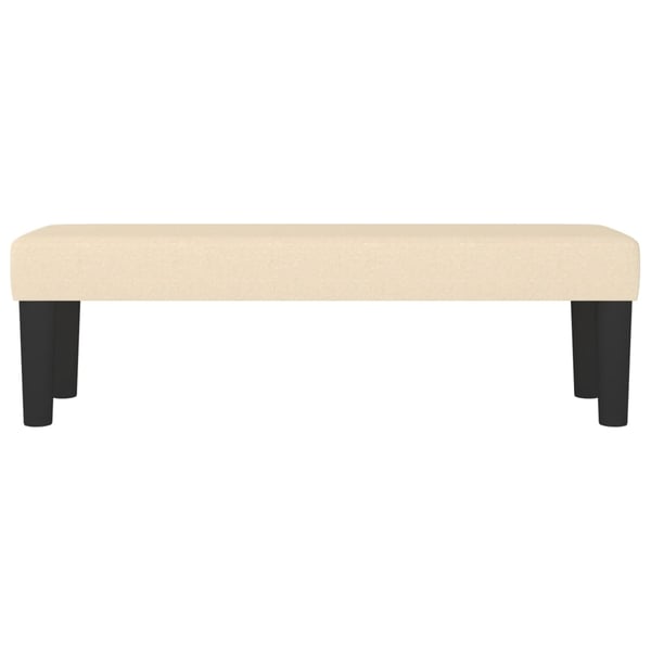 vidaXL bænk 100x30x30 cm stof cremefarvet