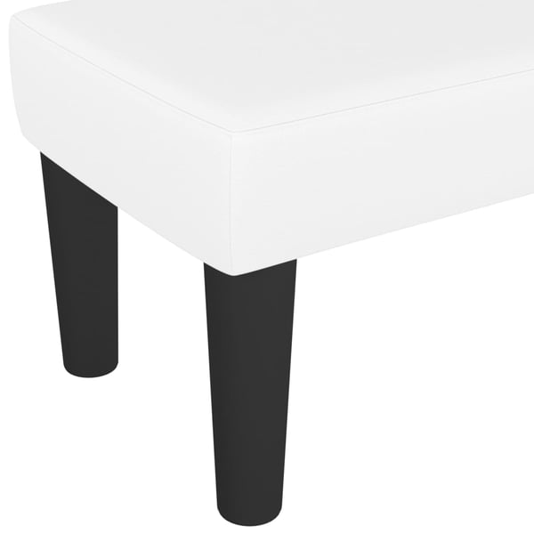 vidaXL bænk 100x30x30 cm kunstlæder hvid