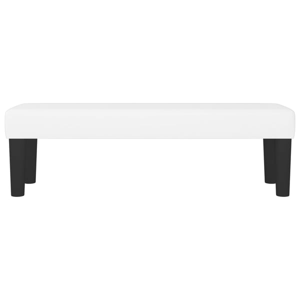 vidaXL bænk 100x30x30 cm kunstlæder hvid