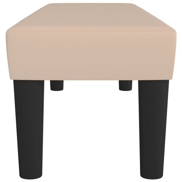 vidaXL bænk 100x30x30 cm kunstlæder cappuccinofarvet