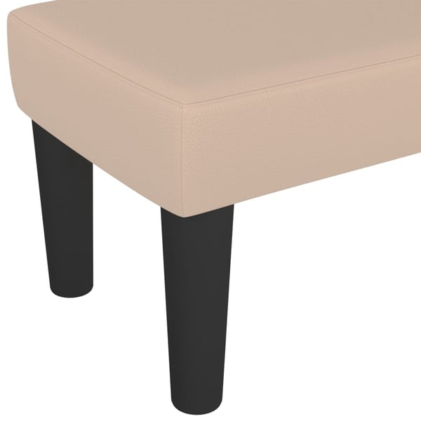 vidaXL bænk 100x30x30 cm kunstlæder cappuccinofarvet