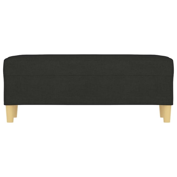 vidaXL bænk 100x35x41 cm stof sort