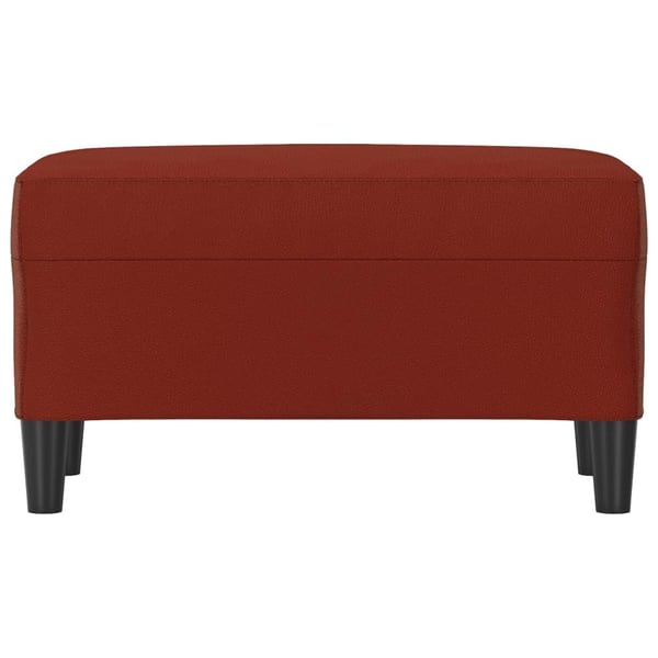 vidaXL bænk 70x35x41 cm kunstlæder vinrød
