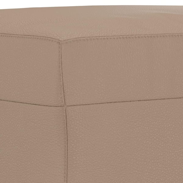 vidaXL bænk 70x35x41 cm kunstlæder cappuccinofarvet