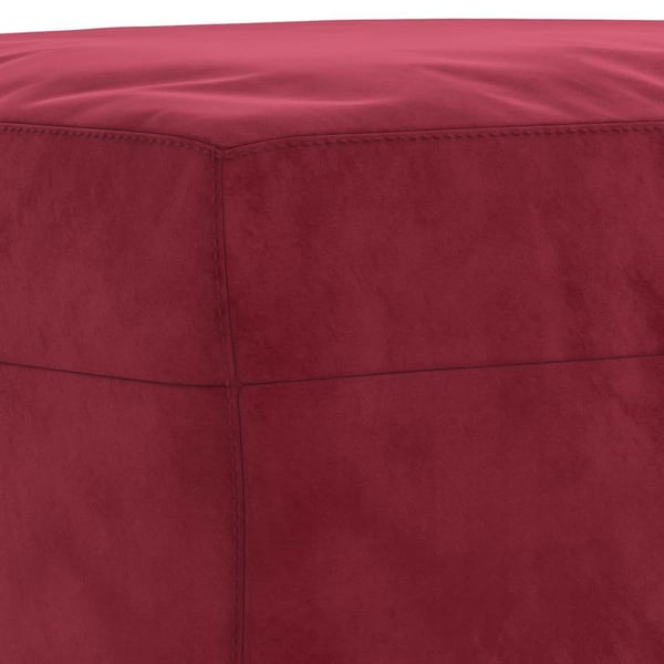 vidaXL bænk 70x35x41 cm velour vinrød