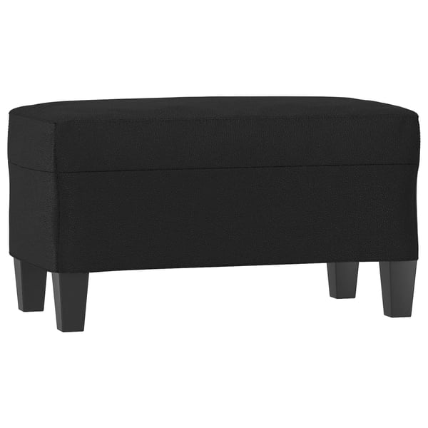 vidaXL bænk 70x35x41 cm kunstlæder sort
