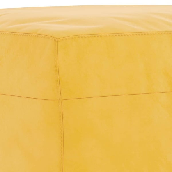 vidaXL bænk 100x35x41 cm velour gul